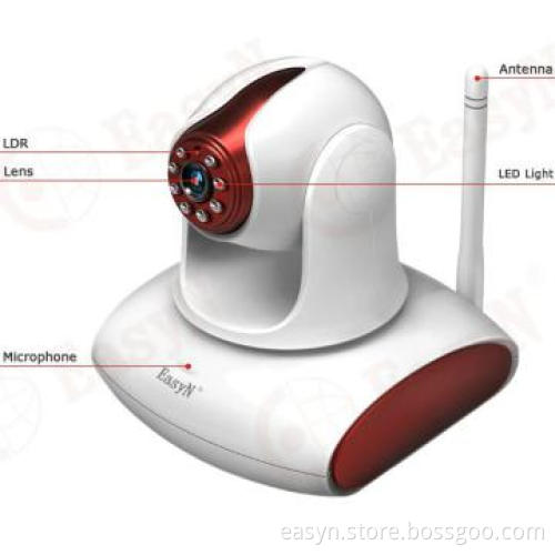 night view camera pan/tilt wireless ip camera with SD card slot